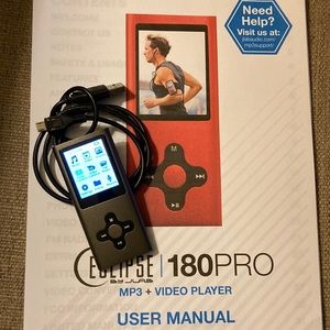 Eclipse - 180 Pro 4GB* Video MP3 Player - Gunmetal